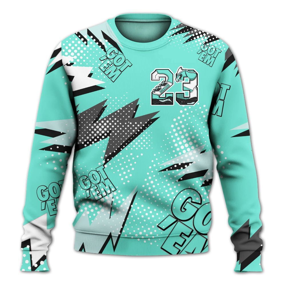 Sweatshirt To Match Retro Low Igloo 11s - 23 Custom Name 5s All Over Print