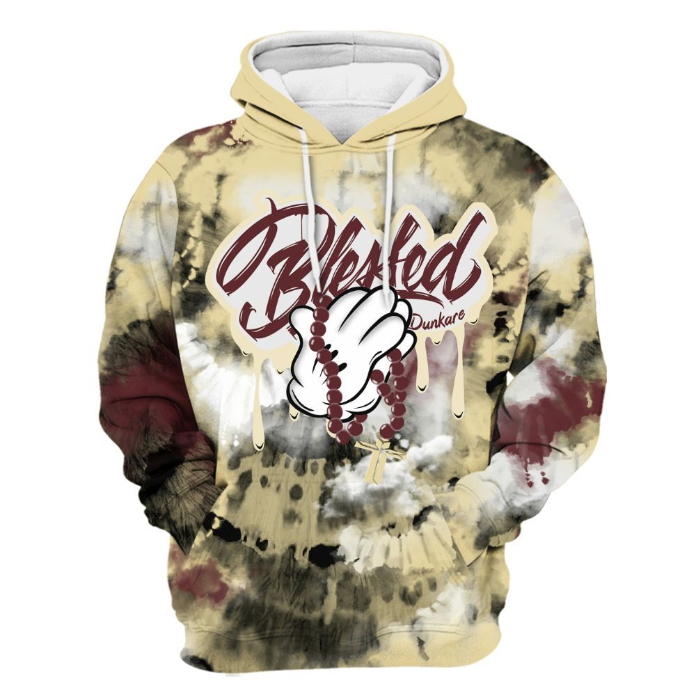 Hoodie To Match Women Phantom 12s - God Blessed Tie Dye All Over Print