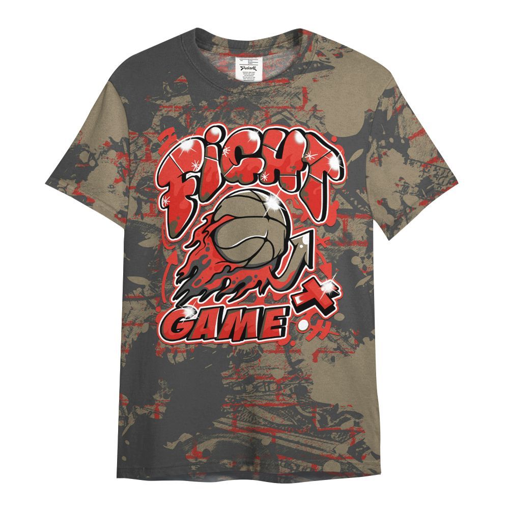 Shirt To Match Olive 9s - Fighter Games Graphic Street Art All Over Print