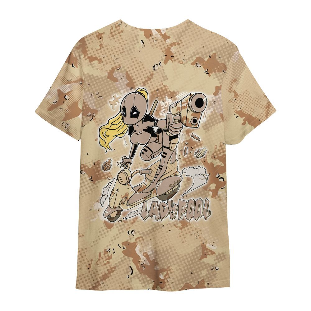 Shirt To Match Desert Camo 3s - Lady Pool Cartoon Abstract Halftone All Over Print