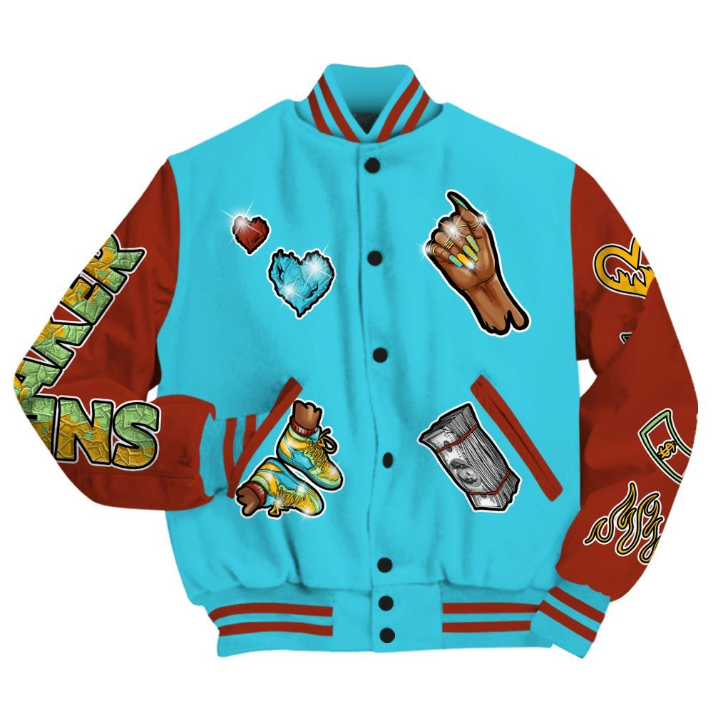 Varsity Jacket To Match SB Dunk Di'Orr Greenwood - Sneakerz Girlz All Over Print