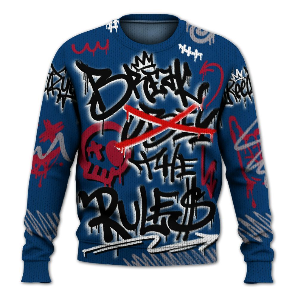 Knitted Sweater To Match Rare Air 4s - Break Rules Streetwear