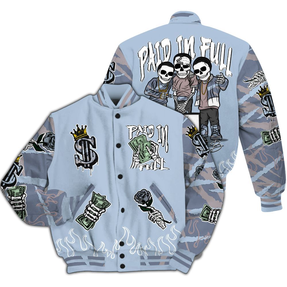 Varsity Jacket To Match Ja 2 Induction - Fire Everybody Paid In All Over Print