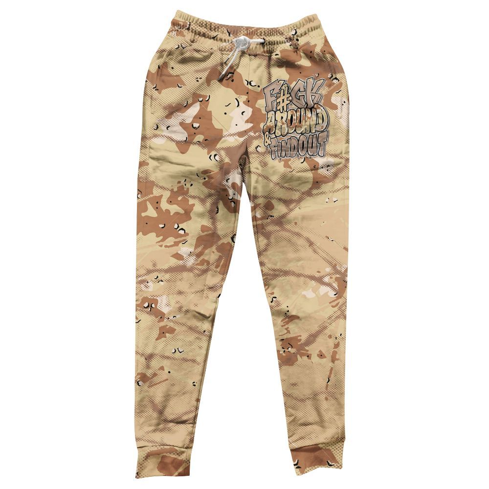 Sweatpant To Match Desert Camo 3s - F Around Find Out Graphic Profound All Over Print