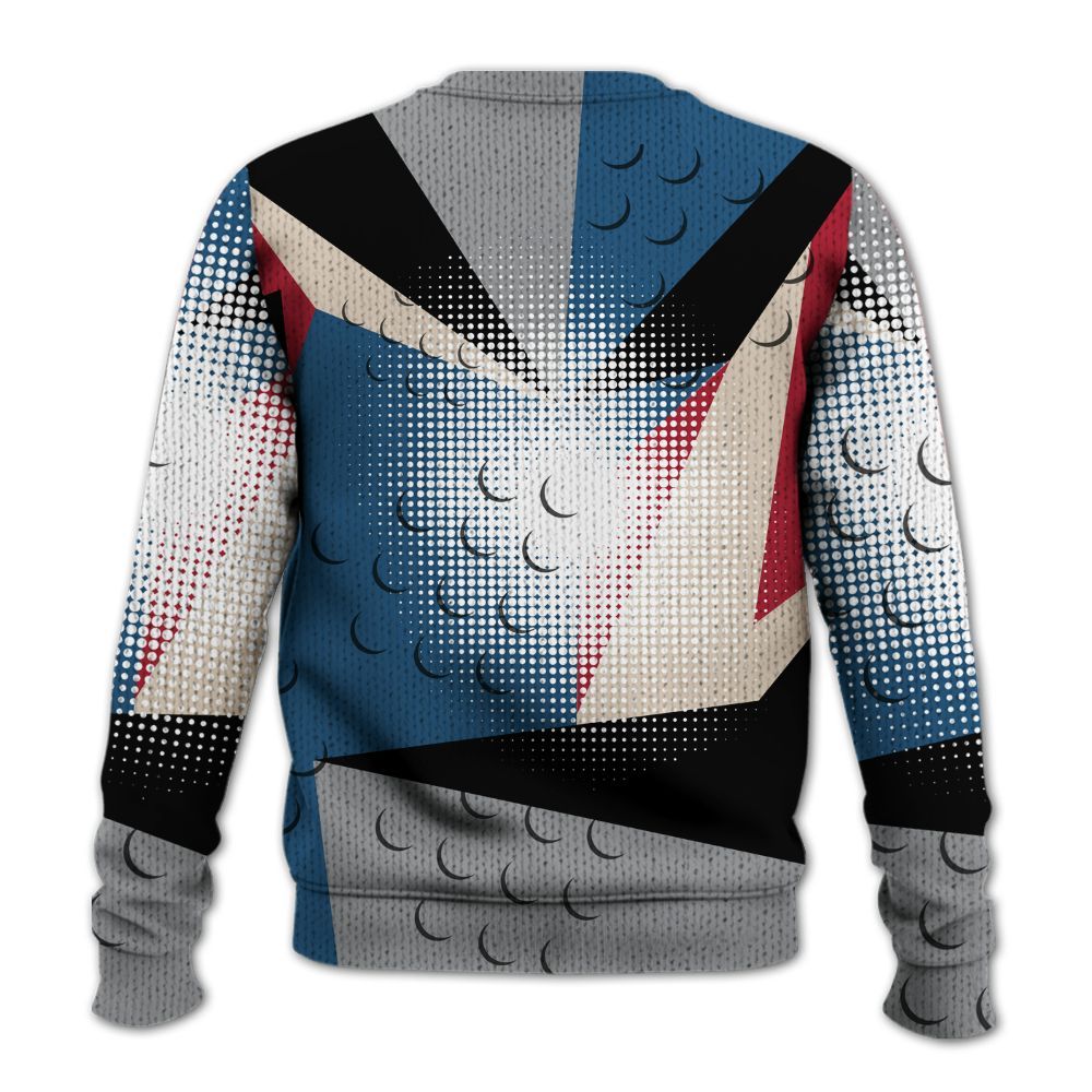 Knitted Sweater To Match Rare Air 3s - Poly Custom Name Number 23 5s