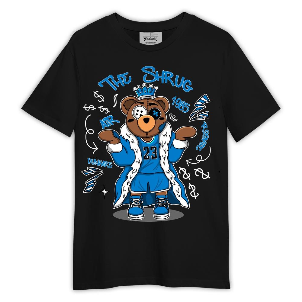 Shirt To Match Industrial Blue 4s - The Shrug Shirt Military Blue 4s Outfit