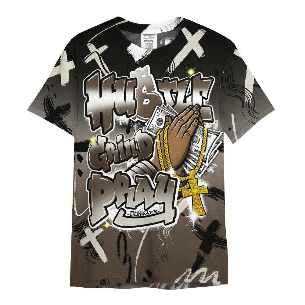 Shirt To Match Palomino 1s - Money Hustle Grind Pray All Over Print