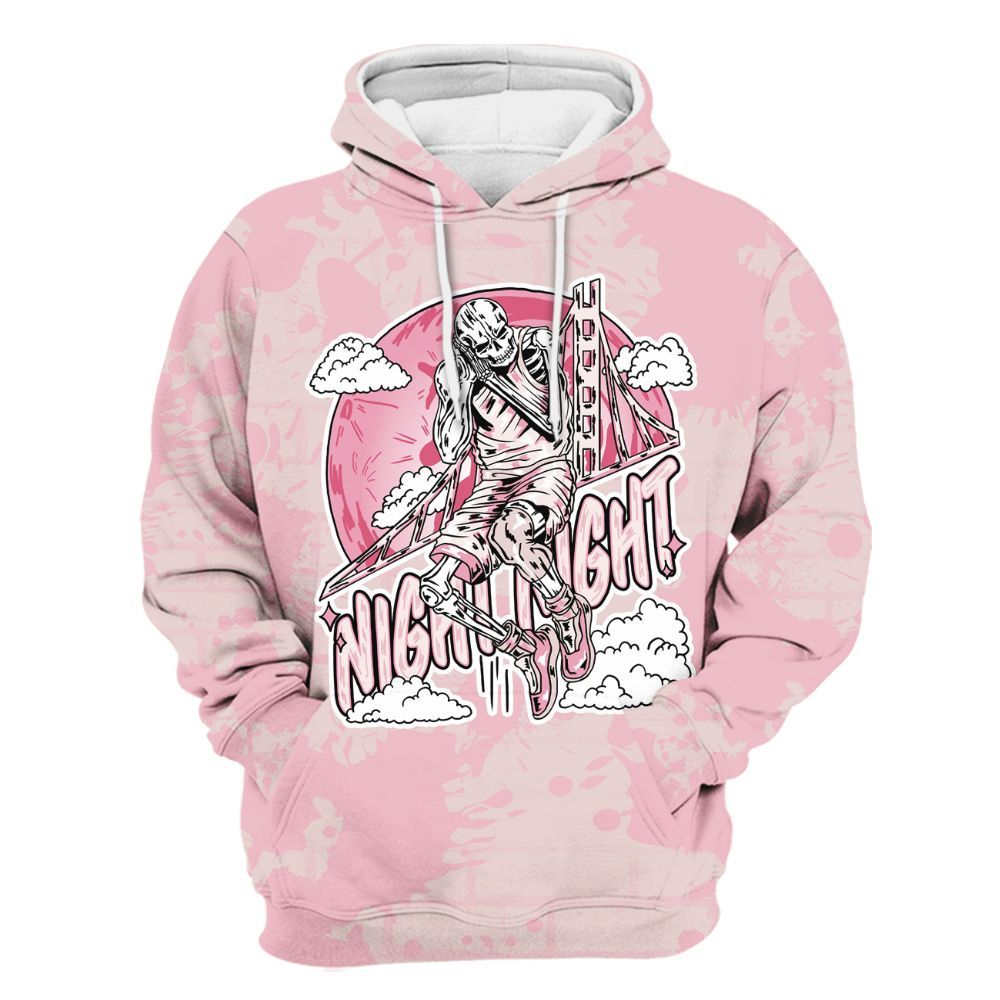 Hoodie To Match Dunk Low KD 17 Aunt Pearl - Seeya Skeleton Brick All Over Print