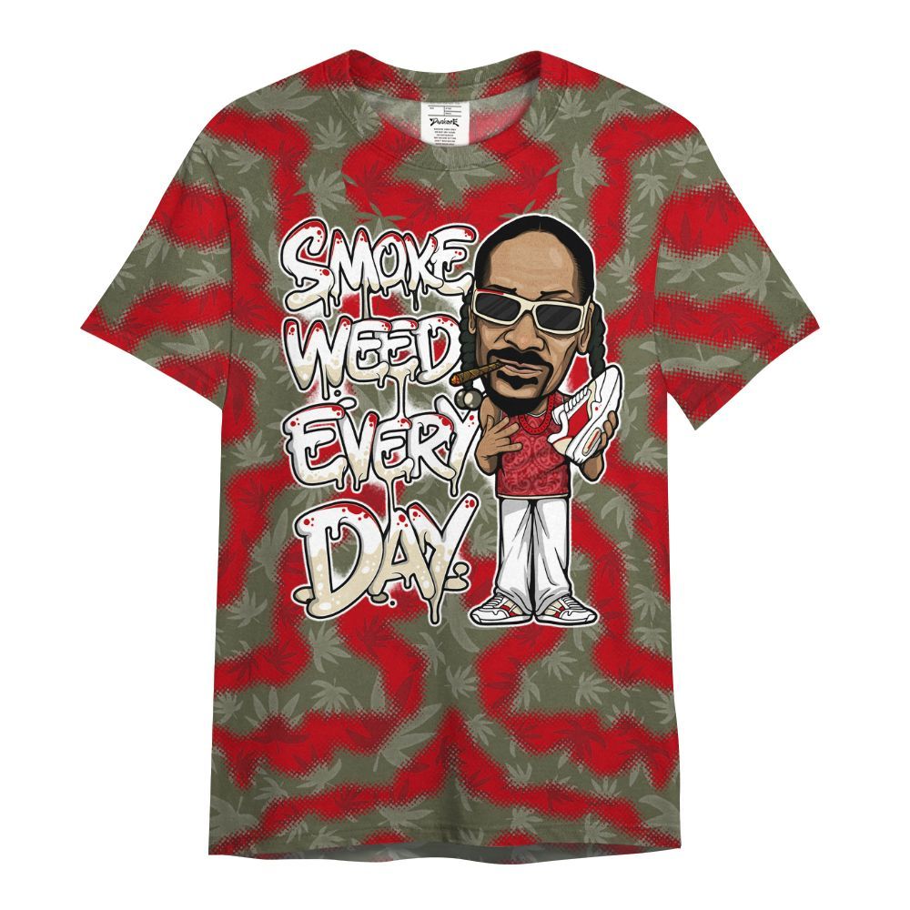 Shirt To Match Travis Scott Low OG Medium Olive 1s - Smoking Every Day Graphic Weeding Art All Over Print