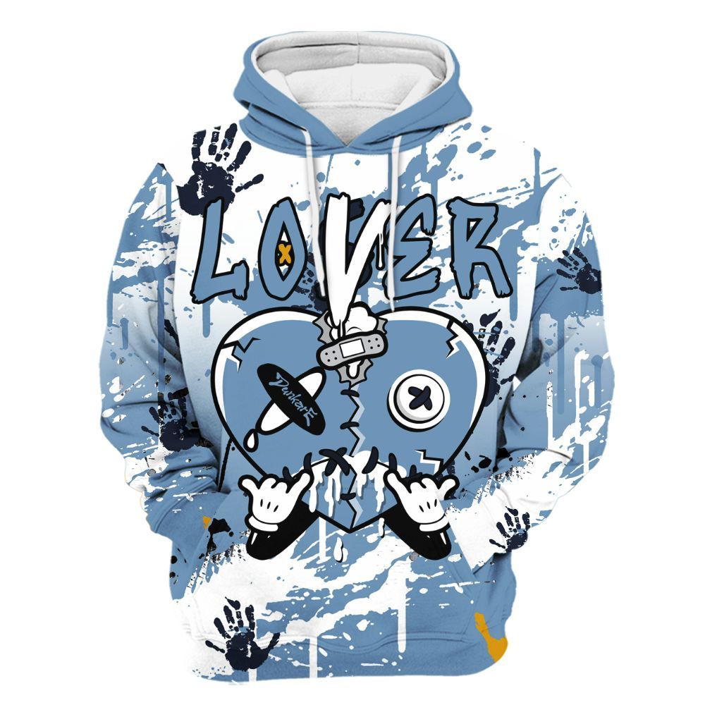 Hoodie To Match High OG First In Flight 1s - Loser Lover Drip Heart All Over Print