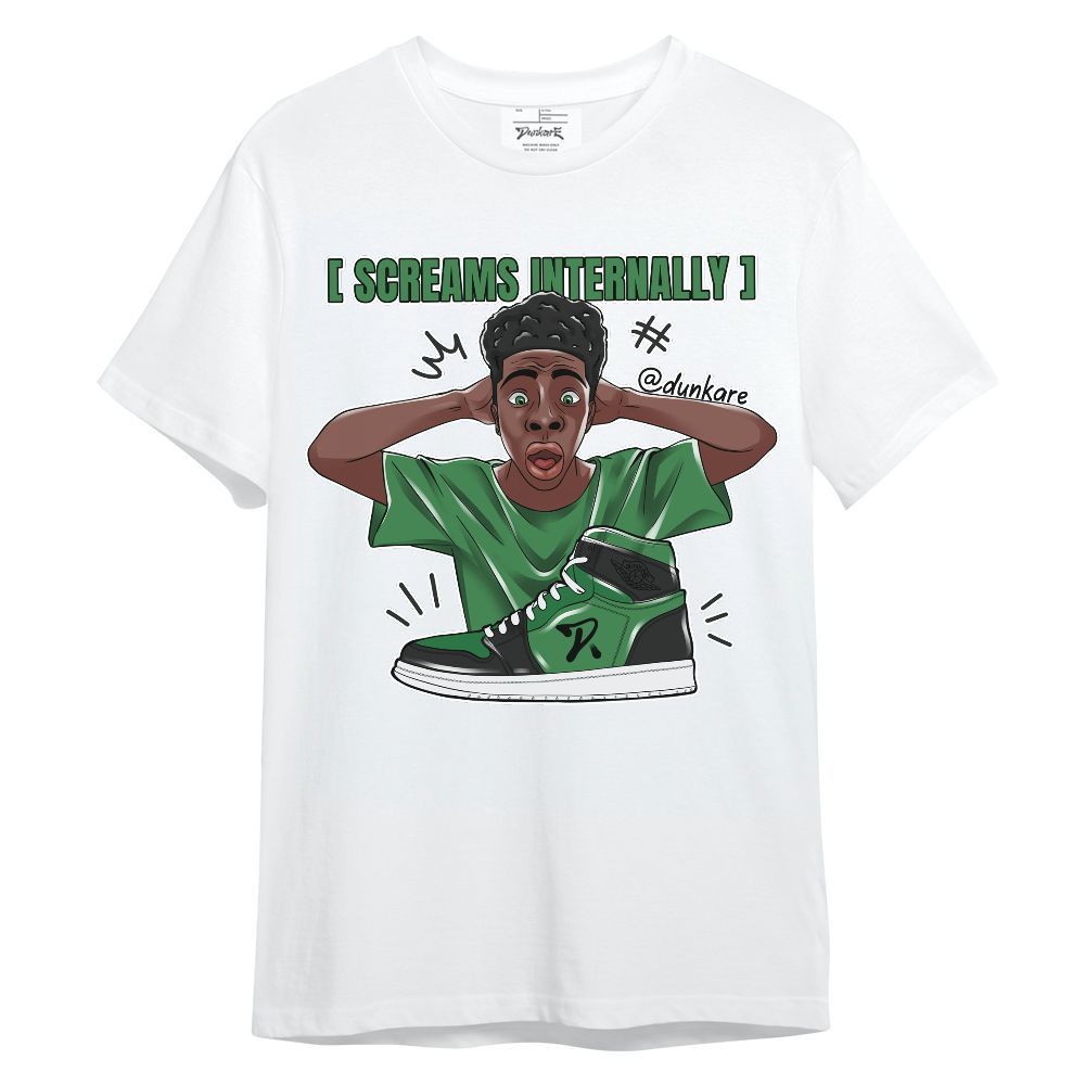 Shirt To Match Lucky Green 1s - Scream Internally Unisex Shirt