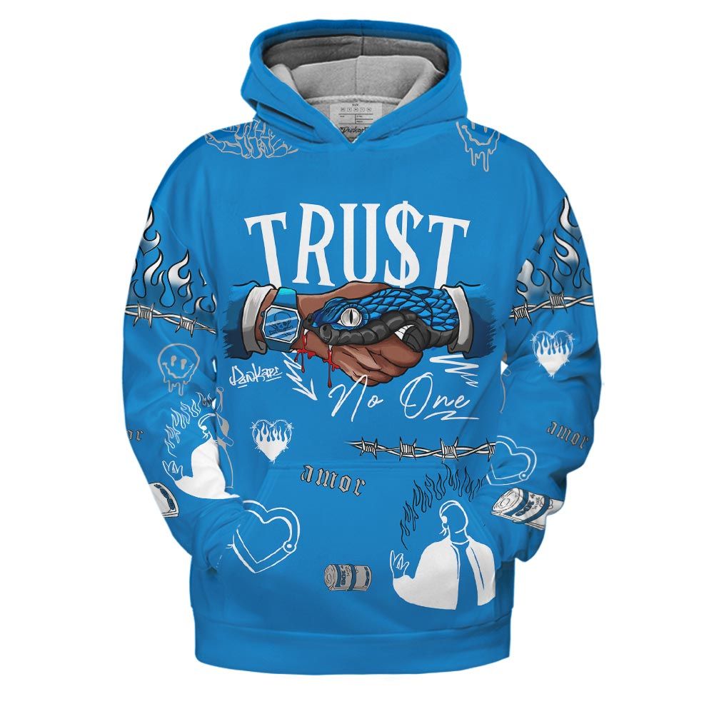 Hoodie To Match Industrial Blue 4s Hoodie, Snake Trust No One Hoodie Outfit 903 NCT