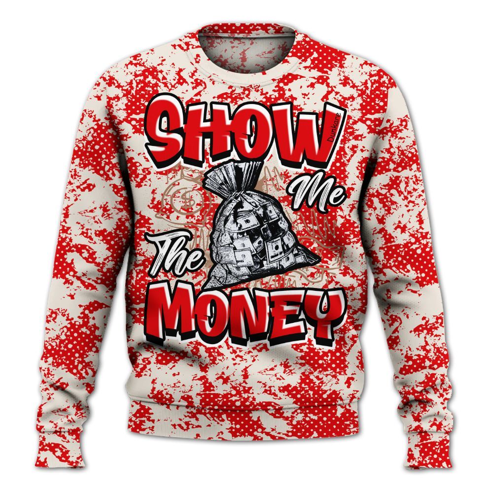 Sweatshirt To Match Low OG Howard Bison 1s - Show Me The Money Retro All Over Print