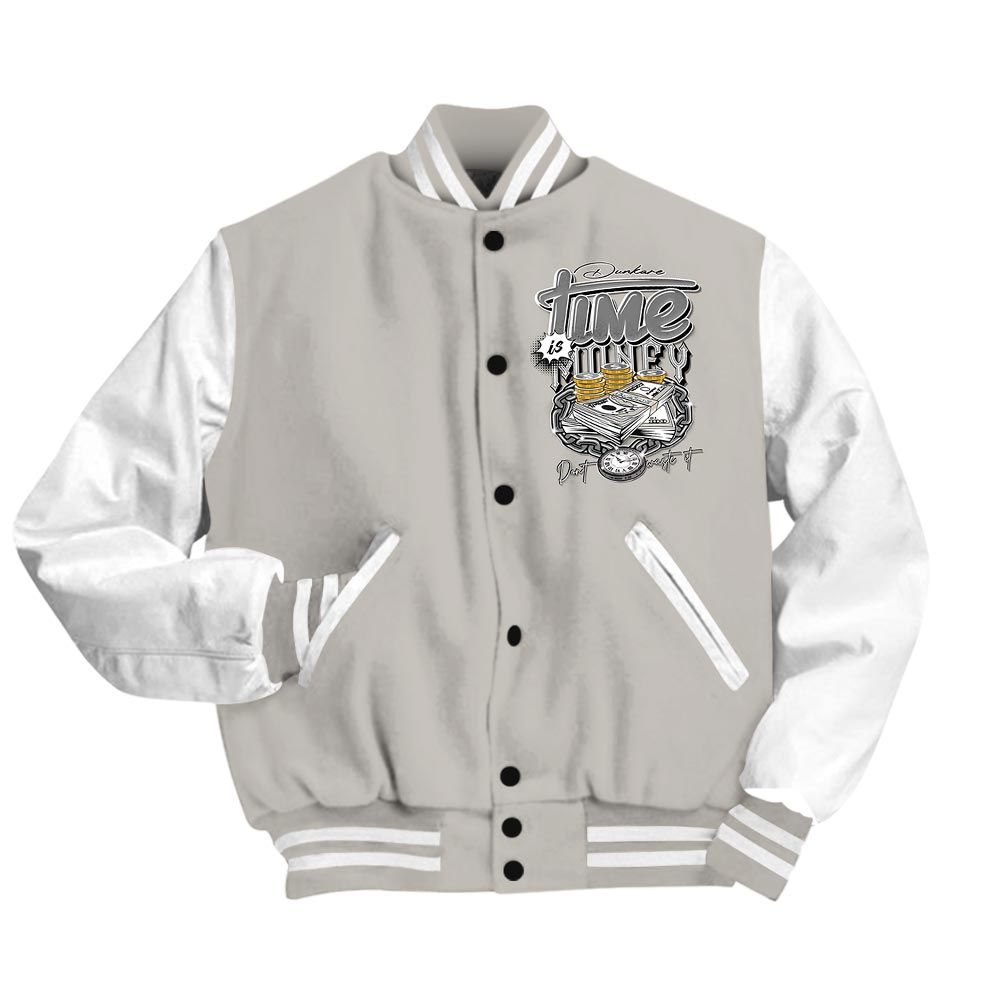 Varsity Jacket To Match Varsity Time Is Money, SE Sail Summer 5s Baseball - To Match Sneaker SE Sail Summer 5s Graphic Tee 1904 HDT