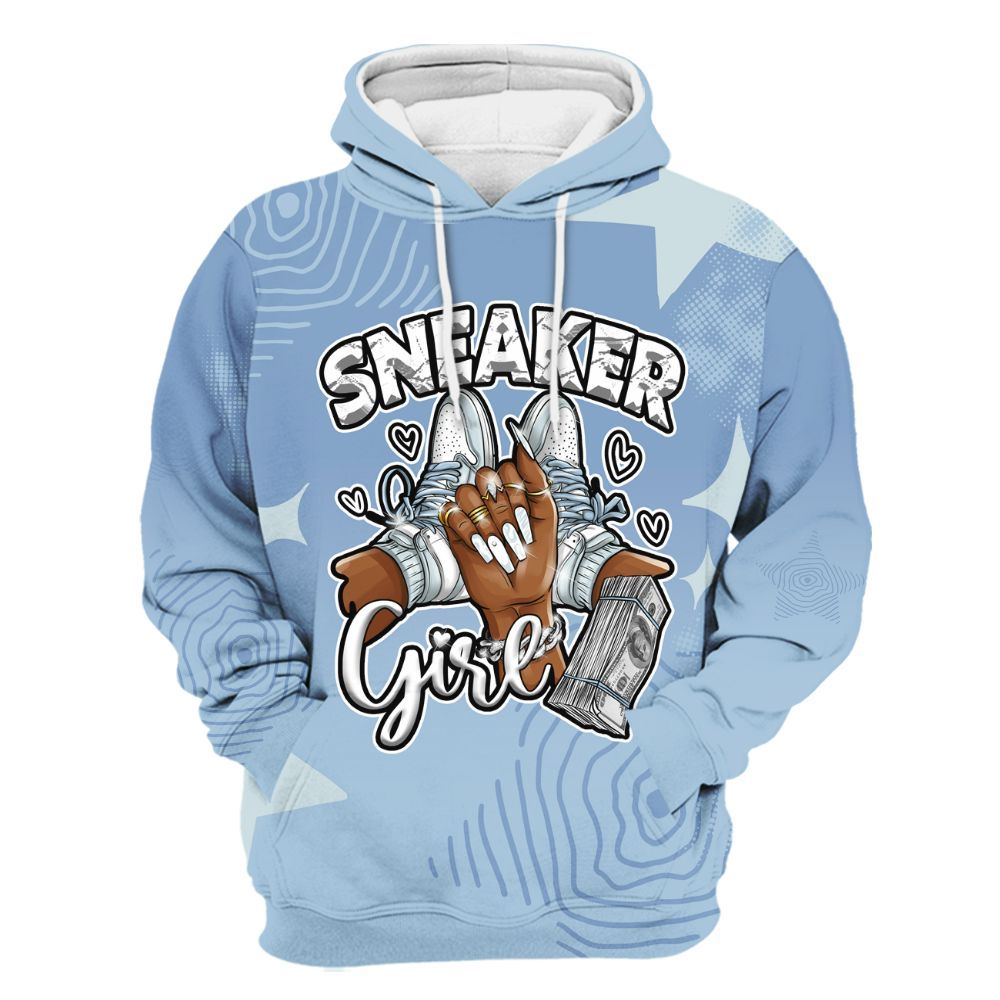 Hoodie To Match Forget Me Not 4s - Sneakerz Girlz Unique Starz All Over Print