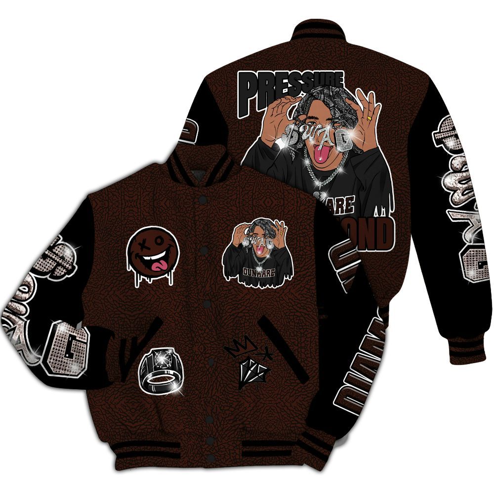 Varsity Jacket To Match Air Force 1 Low Halloween Skull 2024 - Pressures Makes Varsity Jacket To Match All Over Print