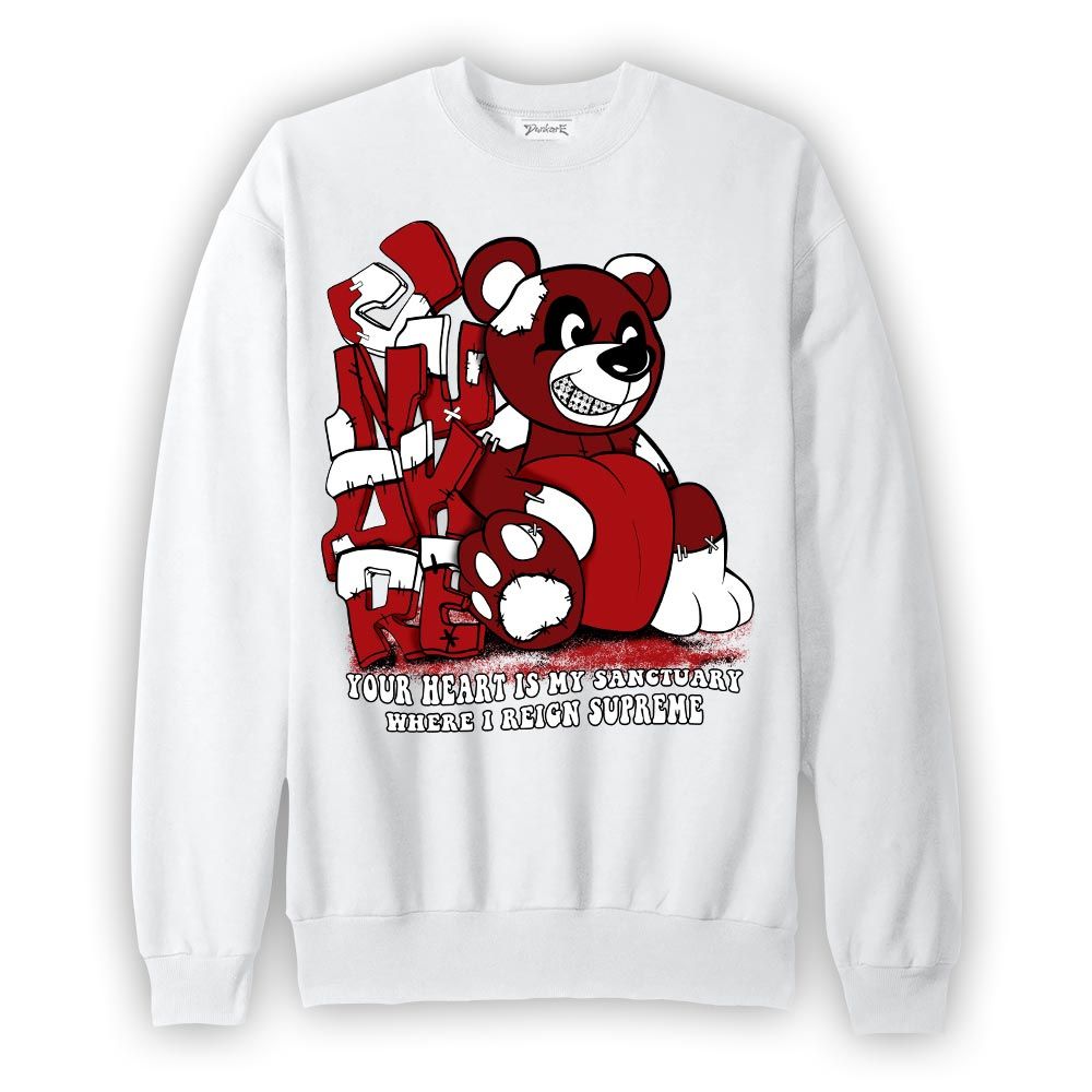 Sweatshirt To match Red Taxi 12s Sweatshirt - Possession Bear Graphic