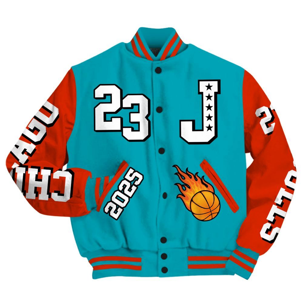 Varsity Jacket To Match Dunk Low KD 17 N7 - Chicago 23 Basketball All Over Print