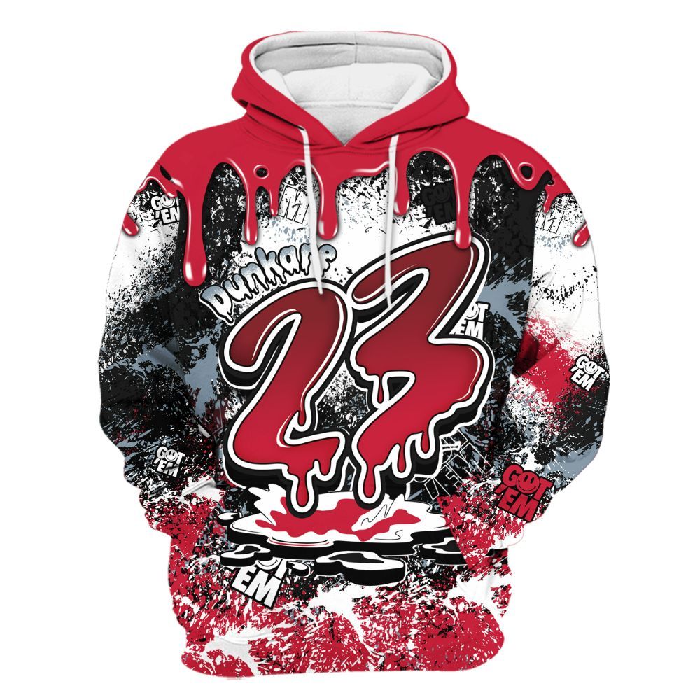 Hoodie To Match Retro Infrared Salesman 6s - Dripping 23 Drip All Over Print