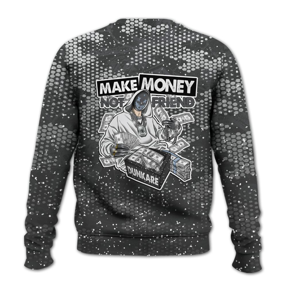 Sweatshirt To Match Reverse Black White 6s - Make Moneys Unique All Over Print