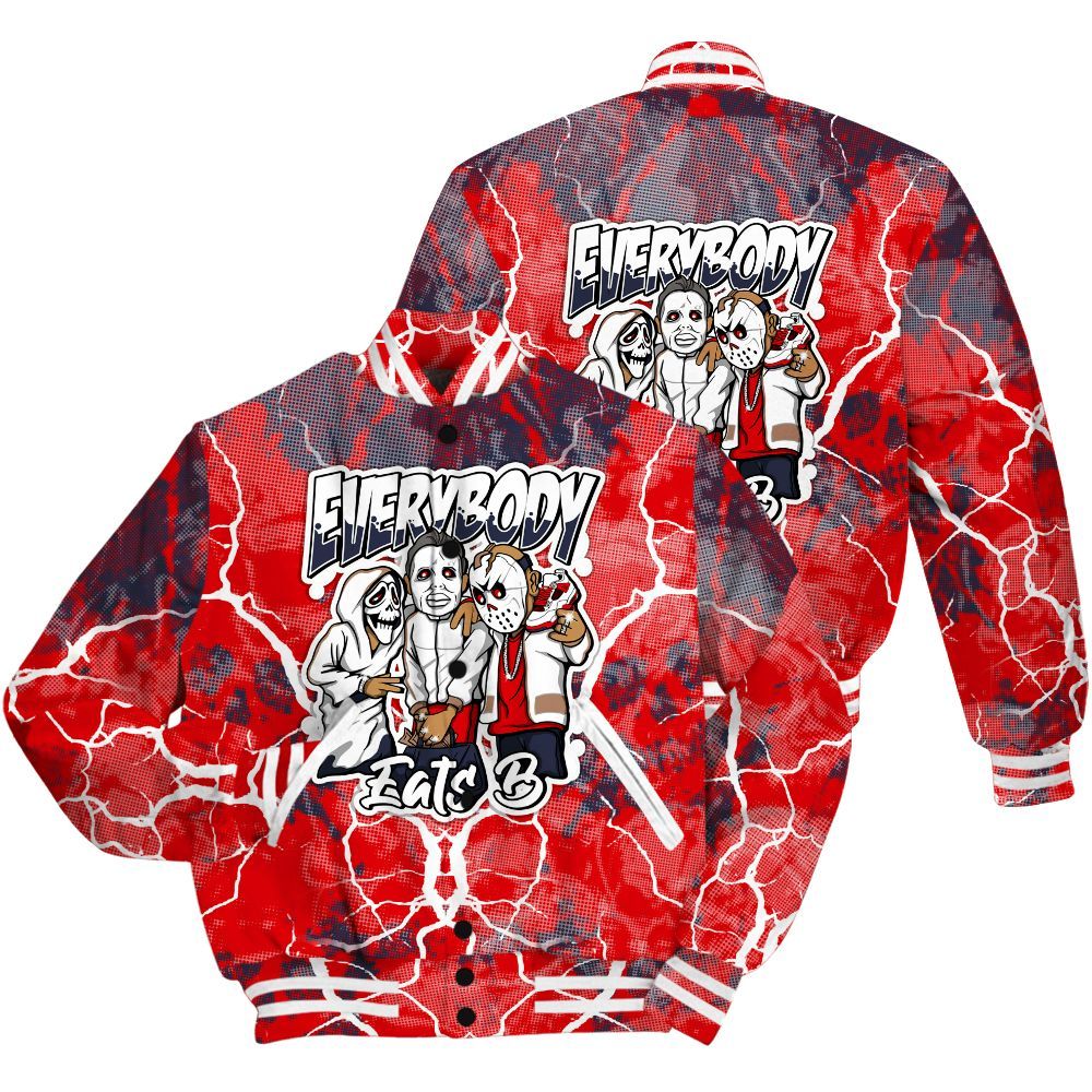 Varsity Jacket To Match Low OG Howard Bison 1s Shirt - Everybody Eatin B Graphic Halloween All Over Print