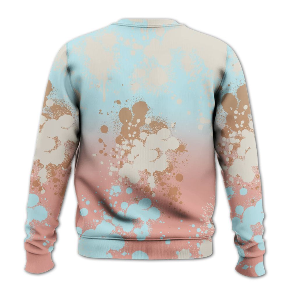 Sweatshirt To Match Dunk Low Glacier Arctic - God Blessed Ink Drip All Over Print