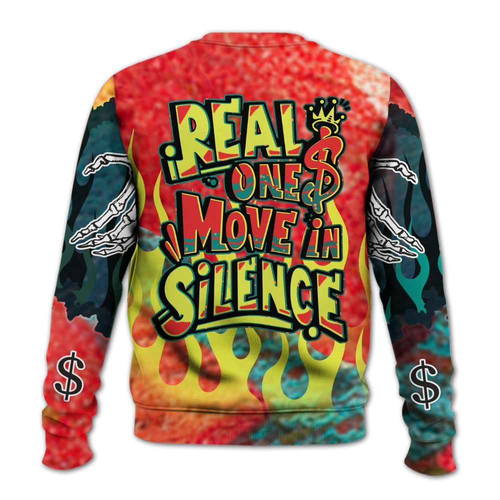 Sweatshirt To Match Kobe 8 What The - Ones Move In Silence Graphic Trapped All Over Print