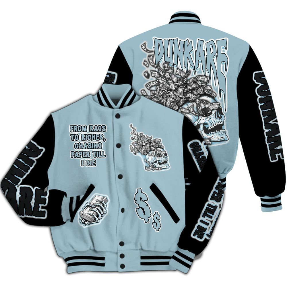 Varsity Jacket To Match Chambray 7s - From Rags To Riches All Over Print