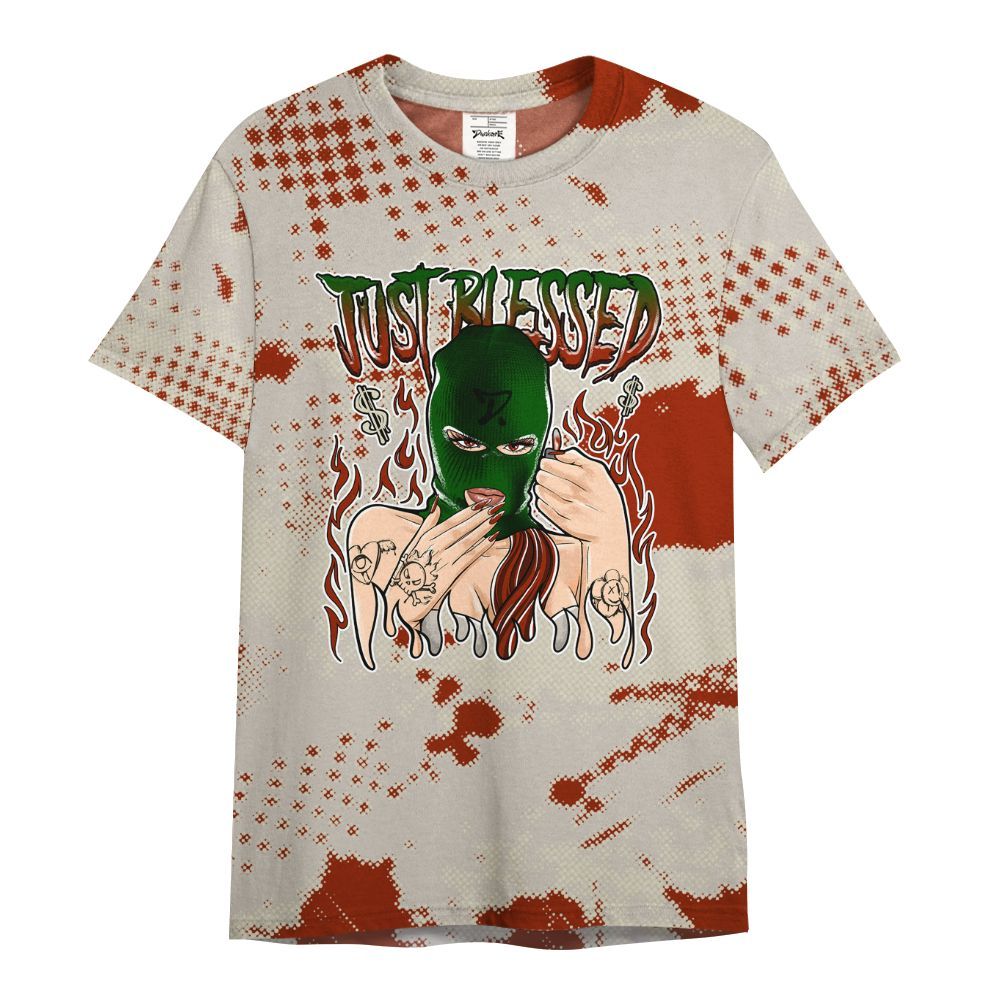 Shirt To Match El Grito 5s - Blessed!! Smoke Dot All Over Print
