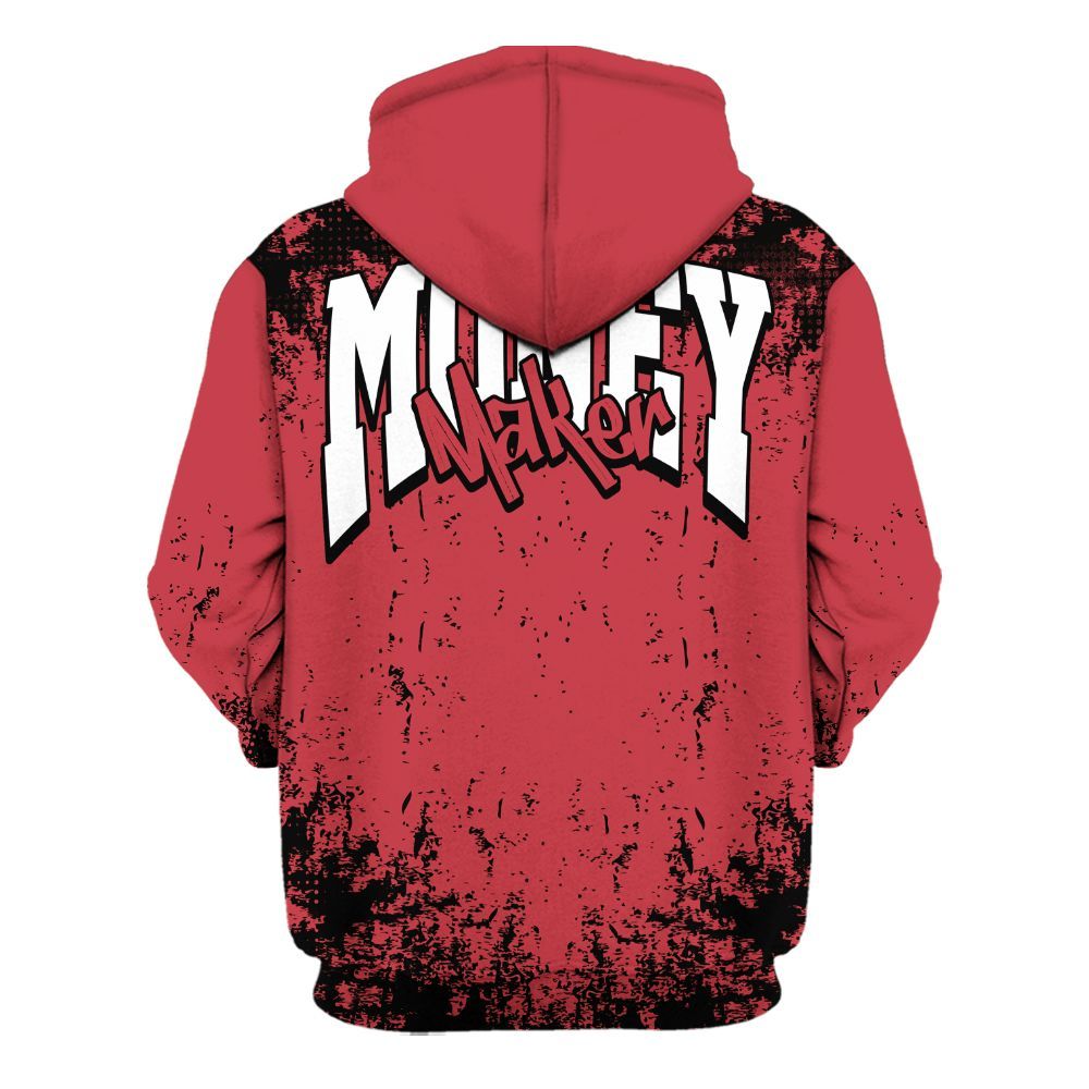 Hoodie To Match High OG University Red Dark Powder Blue 1s - Move In Silence Money Street Retro All Over Print