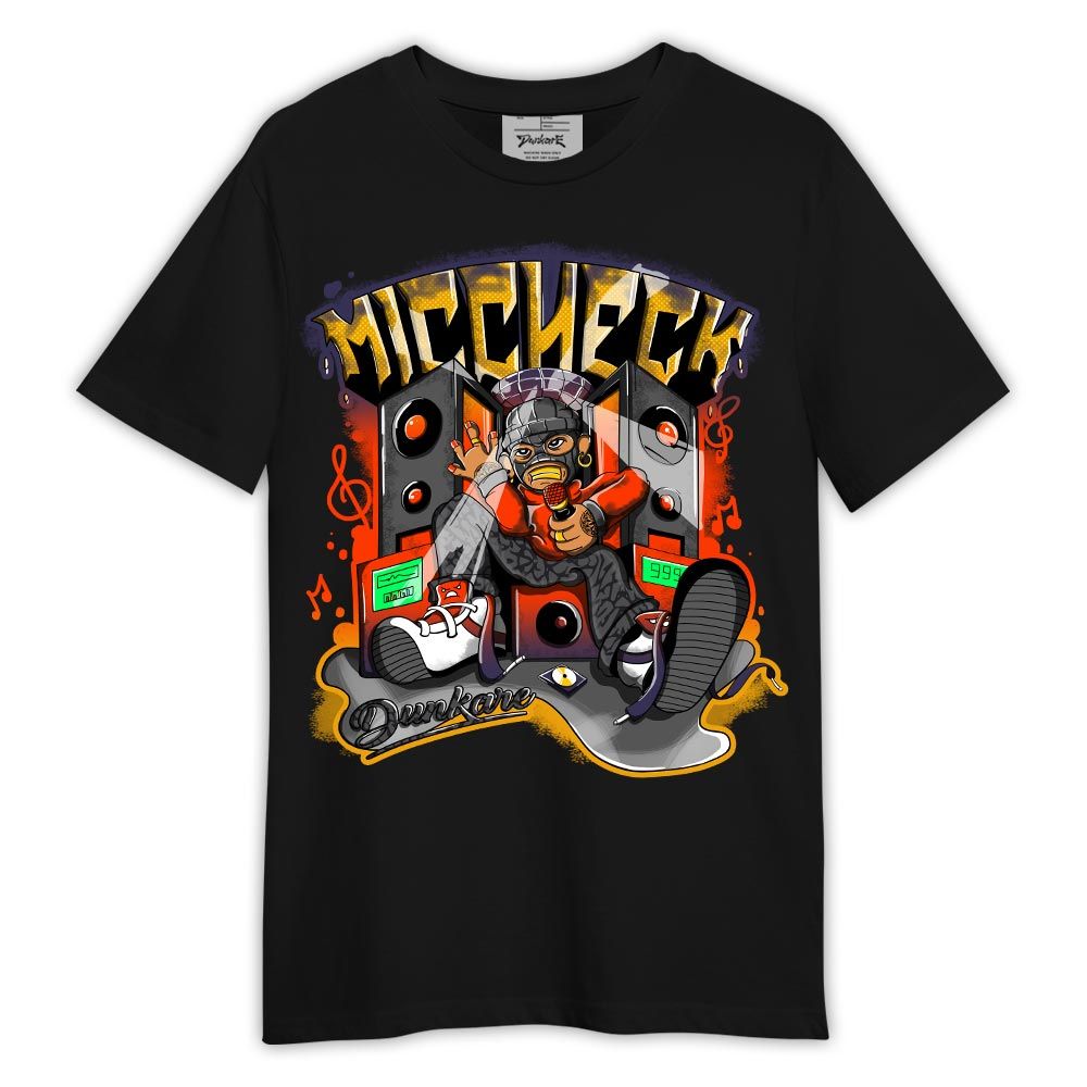 Shirt To Match J Balvin Rio 3s - Mic Check Rap Shirt Outfit 1005 LGH