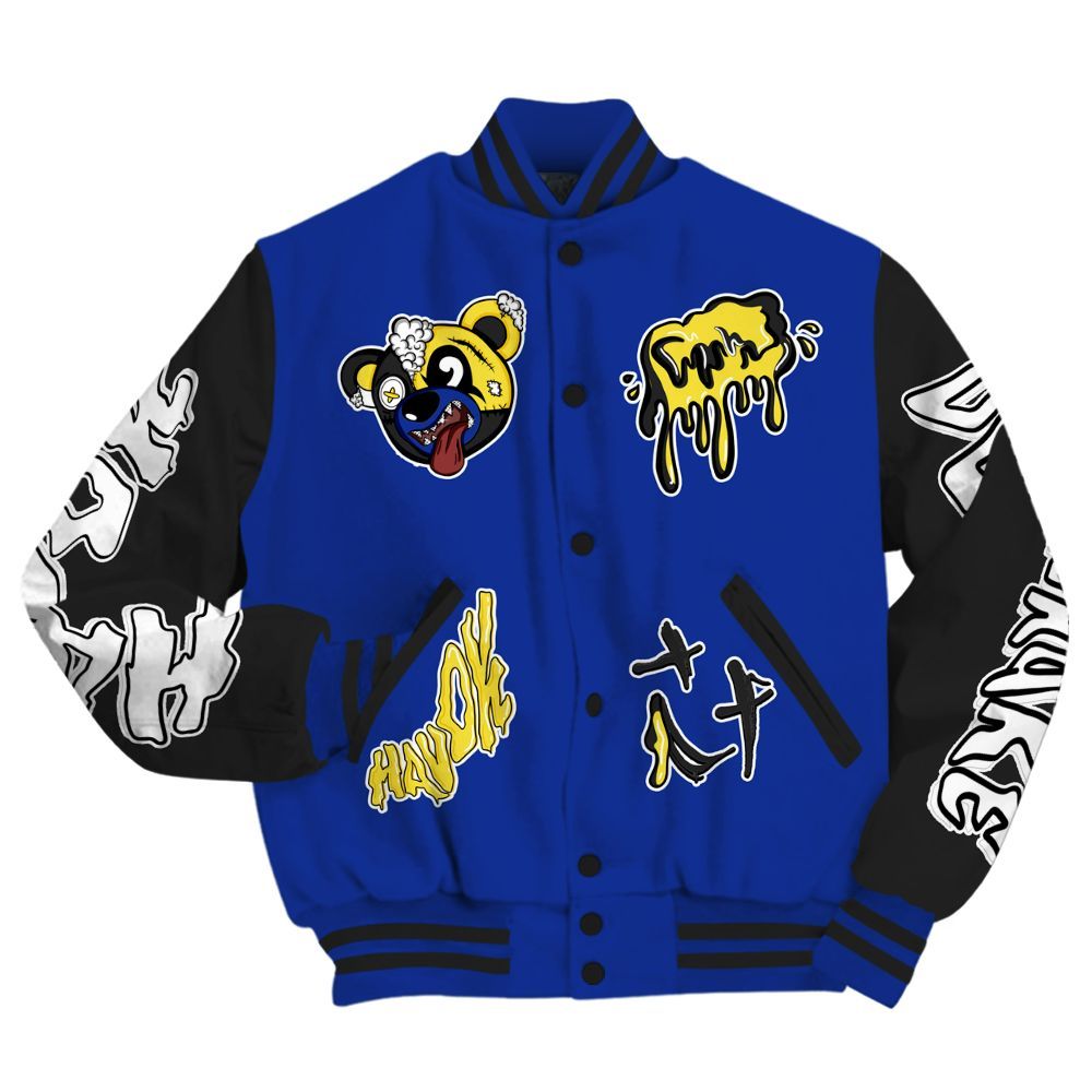 Varsity Jacket To Match Laney 14s - Havok Bear All Over Print
