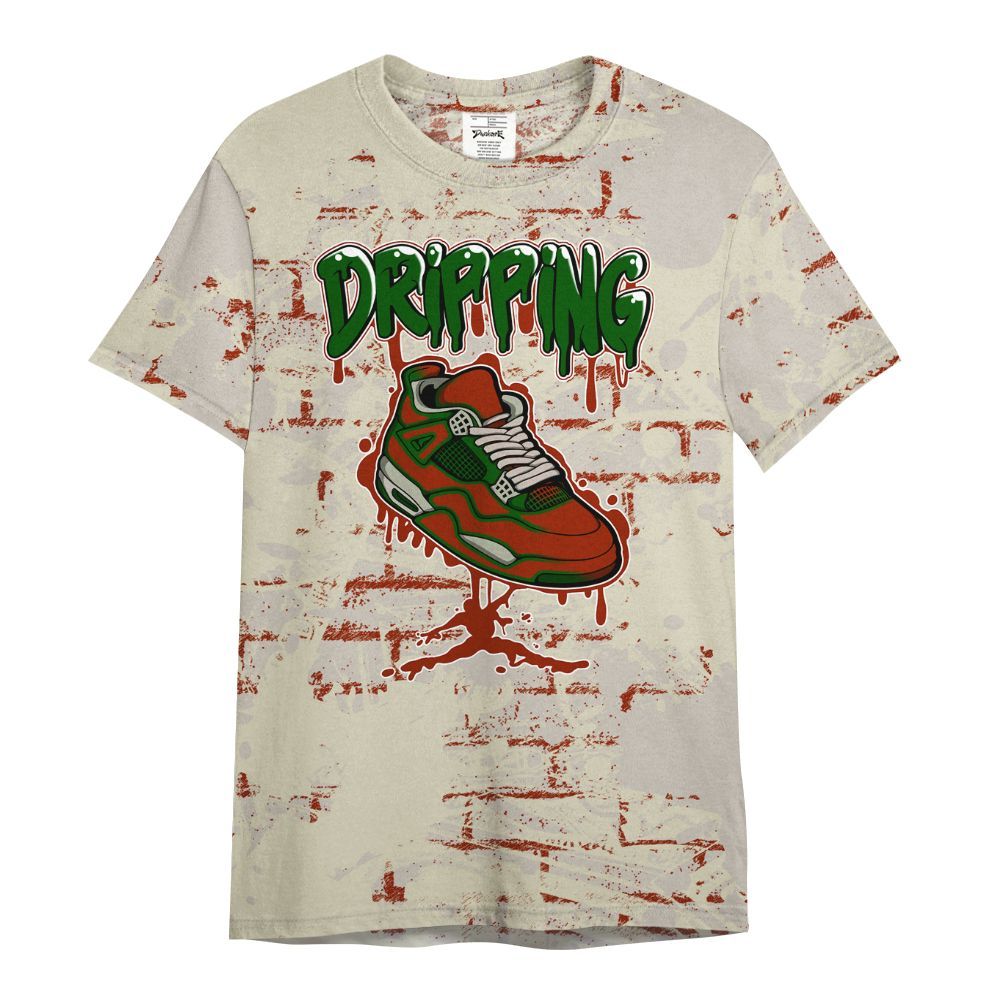 Shirt To Match El Grito 5s - Dripping Shoe 4S Graphic Street Art All Over Print