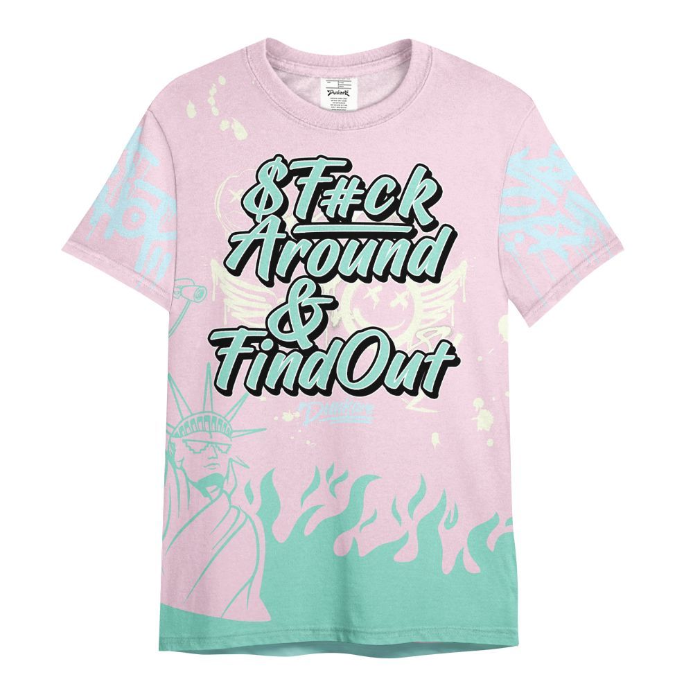 Shirt To Match Retro Easter 5s - Graphic Fck Around Find Out All Over Print