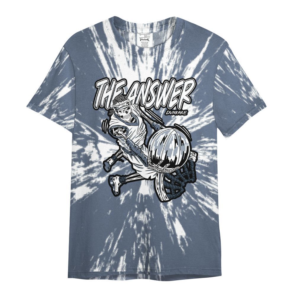 Shirt To Match Low Diffused Blue 11s - The Answer Skeleton Luxury All Over Print