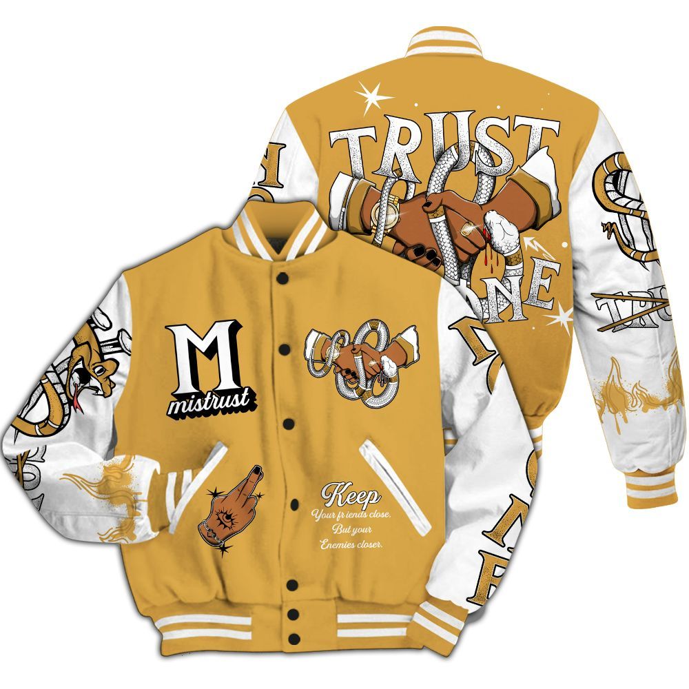 Varsity Jacket To Match Low OG Rookie Of The Year 1s Shirt, Trust No One Snake-Bite Street Style All Over Print