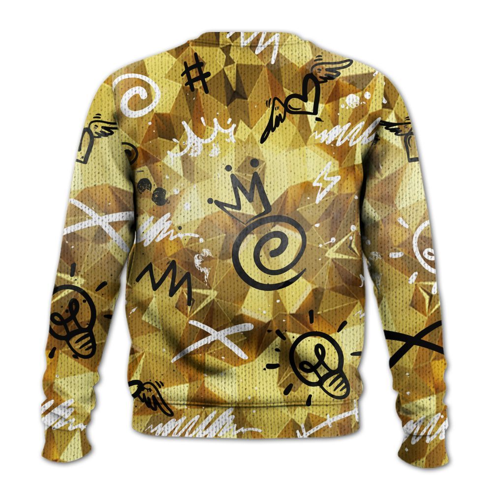 Knitted Sweater To Match NET Gold 4s - Drip Been Di2ferent