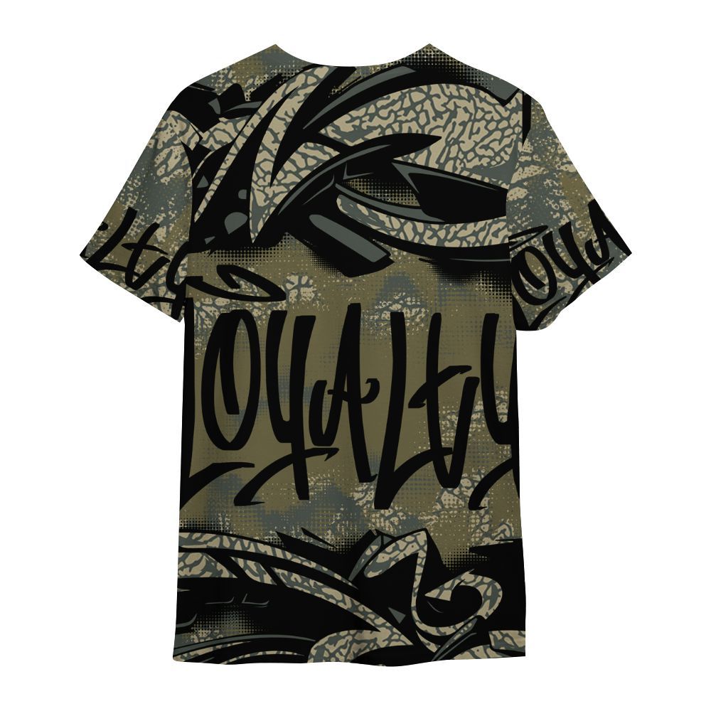 Shirt To Match Retro Family Affair 3s - Loyalty Out Value Graffiti All Over Print