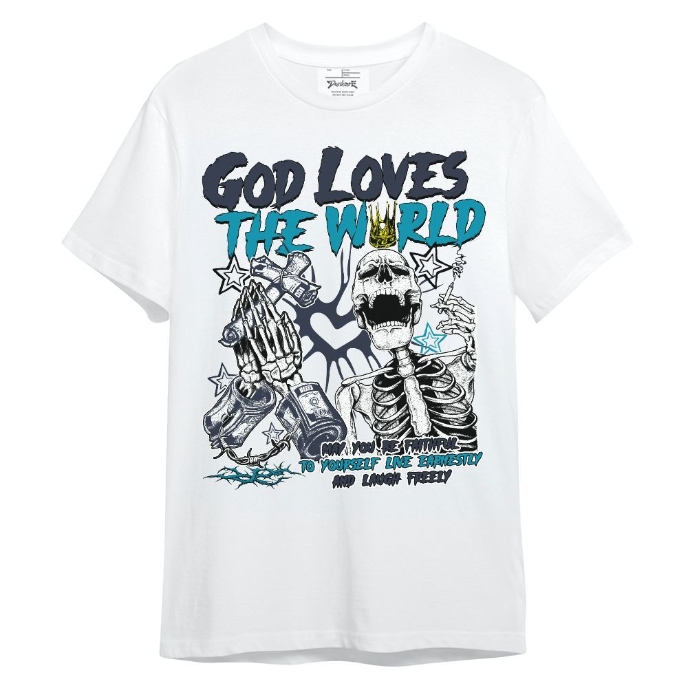 Shirt To Match Retro Obsidian 13s - God Loves The World Unisex Shirt
