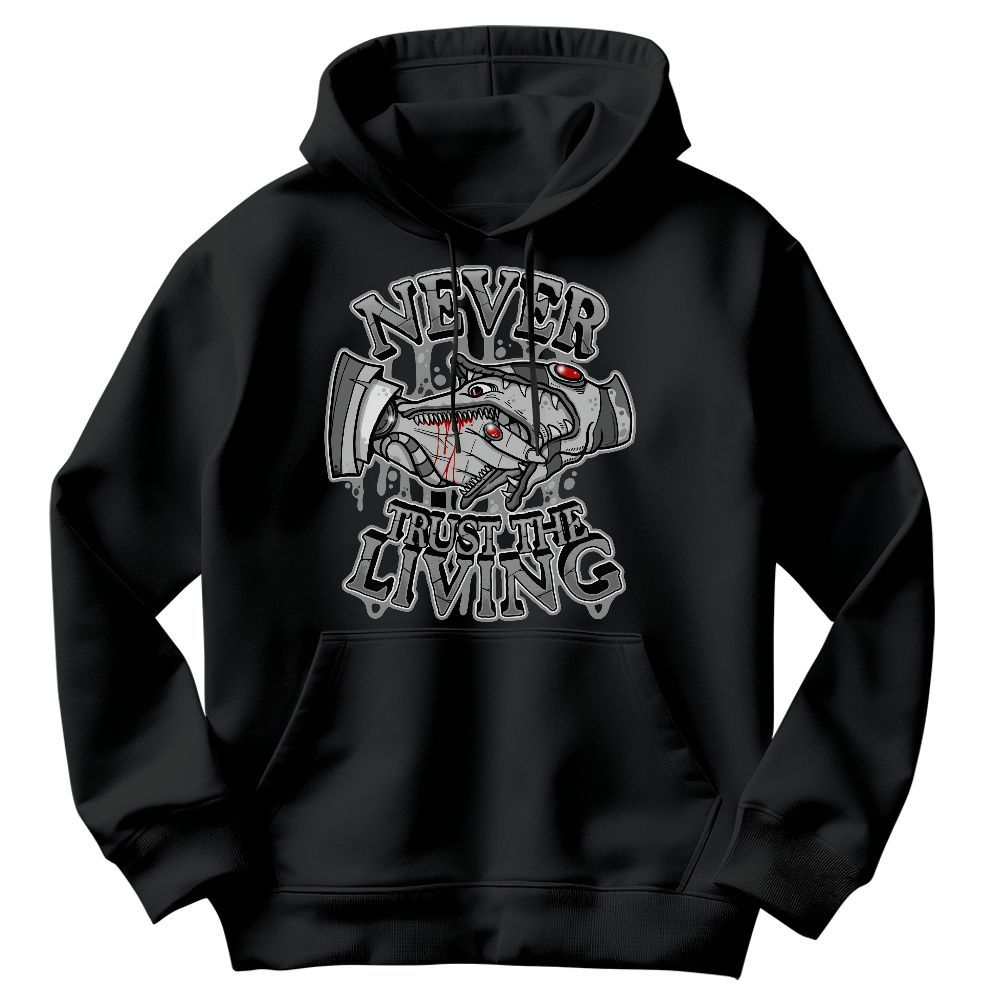 Sweatshirt To Match Black Wolf Grey 12s - Never Trusting Living Halloween Graphic Graphic