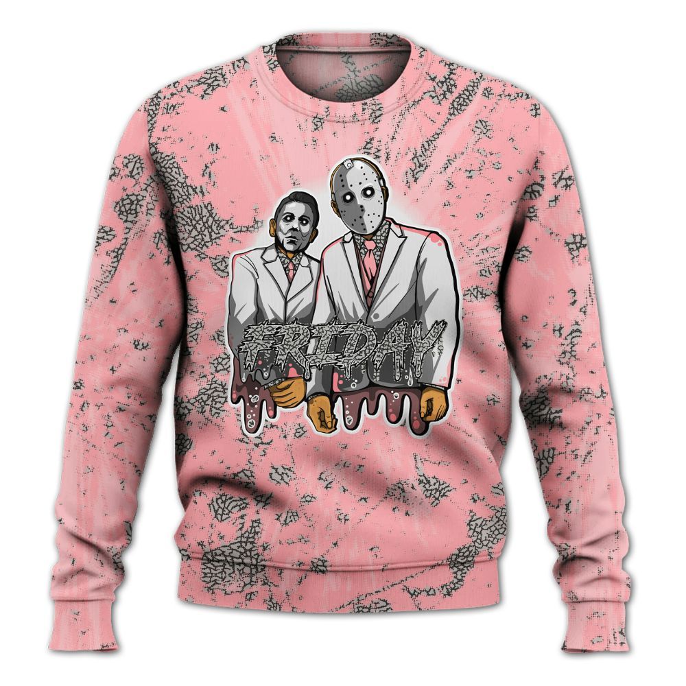 Sweatshirt To Match Retro Wings 3s - Friday Halloween Graphic Luxury All Over Print