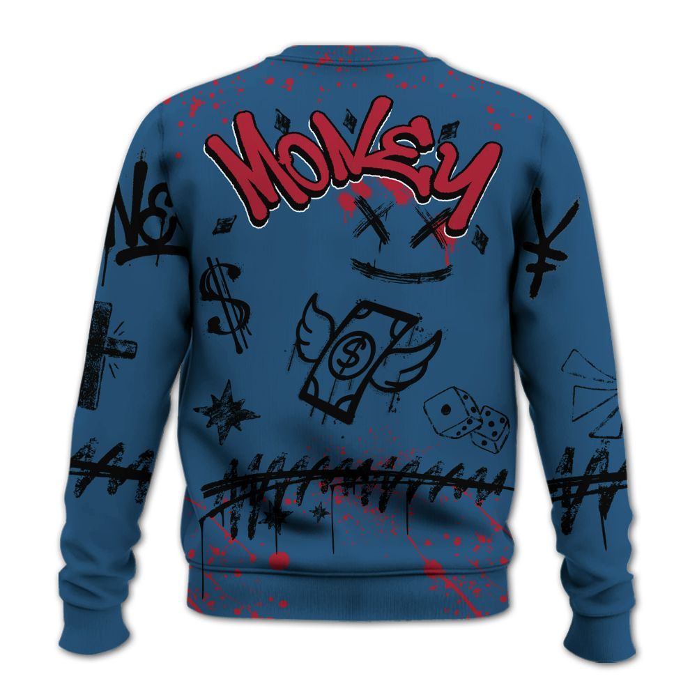 Sweatshirt To Match Rare Air 3s - Everybody Paid In Full Crayon All Over Print