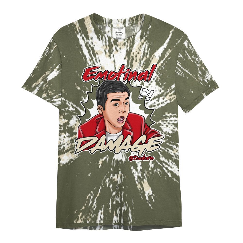Shirt To Match Low OG Medium Olive 1s - Damaged Meme Shirt Unisex Outfit All Over Print
