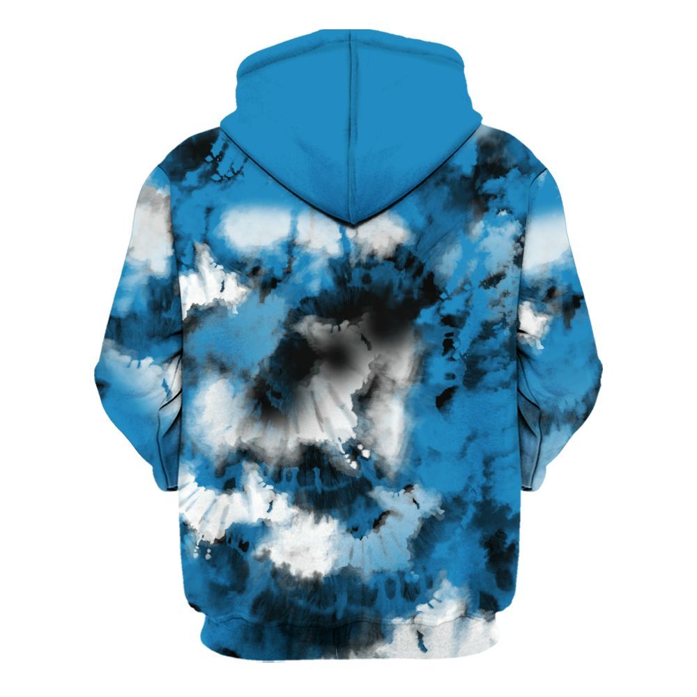 Hoodie To Match Retro University Blue 9s - SNEAKER Girl Money Drip Tie Dye All Over Print
