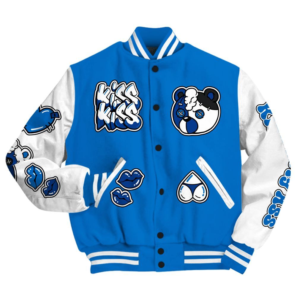 Varsity Jacket To Match Blueberry 12s - Kiss My Hugz All Over Print