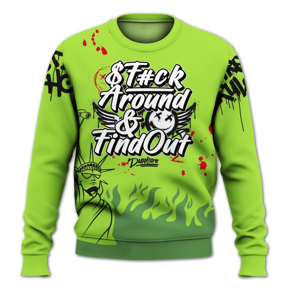Sweatshirt To Match Kobe 6 SE Grinch - Graphic Fck Around Find Out All Over Print