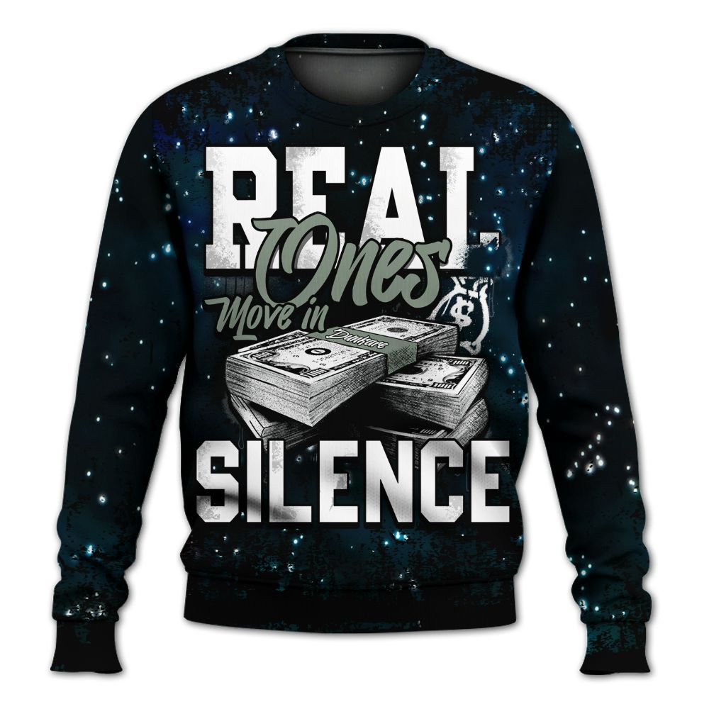 Sweatshirt To Match Air Foamposite One Galaxy - Move In Silence Money Street Retro All Over Print