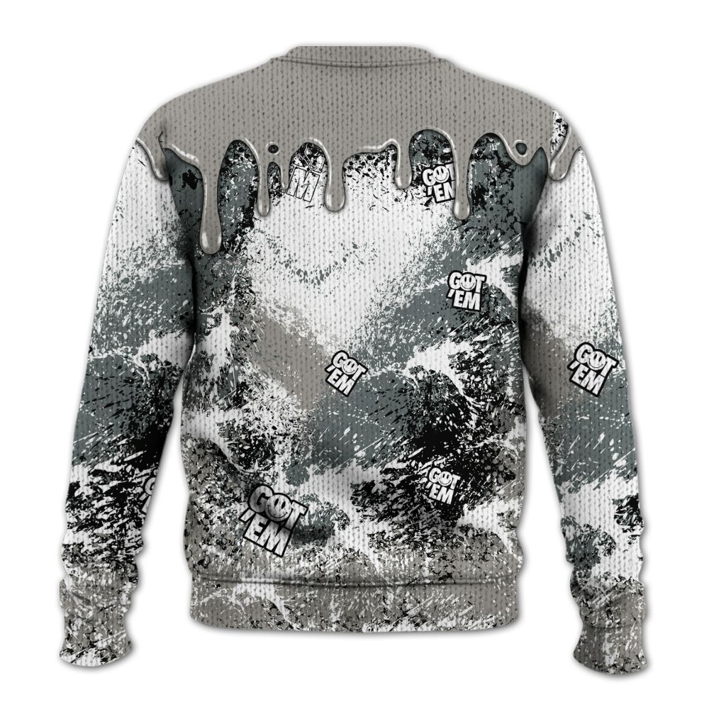 Dunkare Cool Grey 9s Shirt, Dripping 23 Drip Knitted Sweater