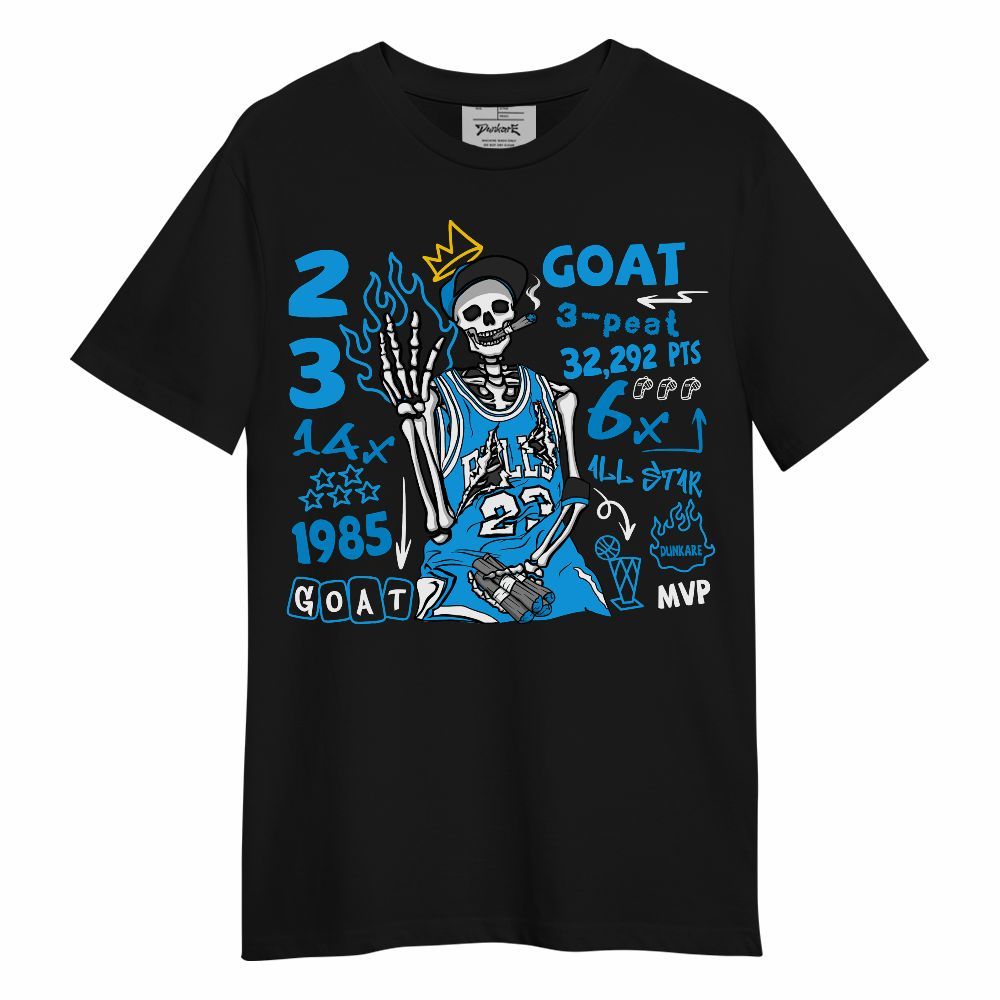 Shirt To Match Black University Blue 2022 13s - Number 23 G.0.A.T Streetwear Unisex Shirt