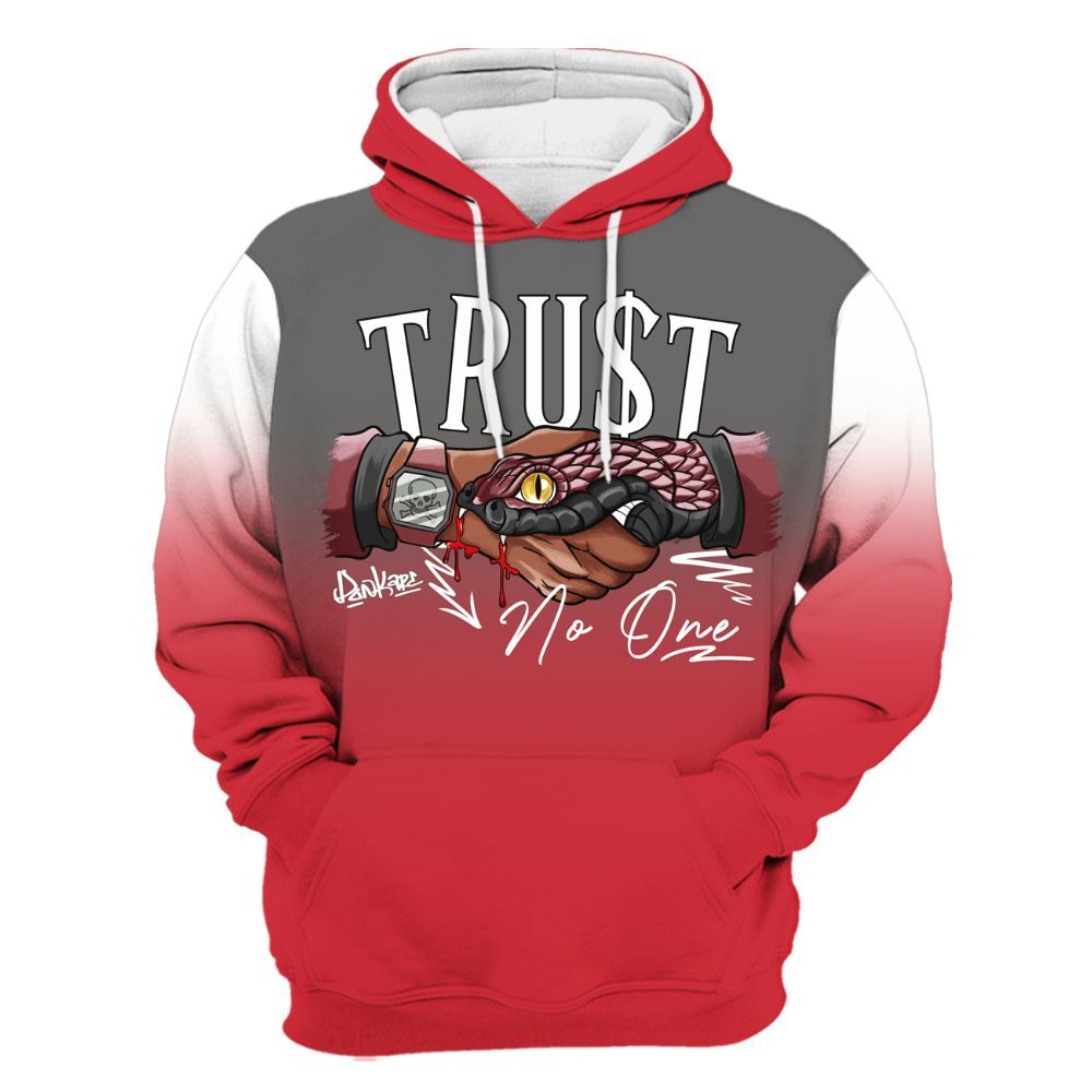 Hoodie To Match Bunny 2025 8s - Snake Trust No One Drip All Over Print
